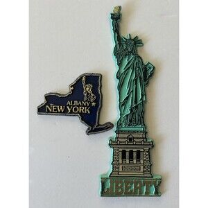 Statue of Liberty & Albany New York Refrigerator Magnets